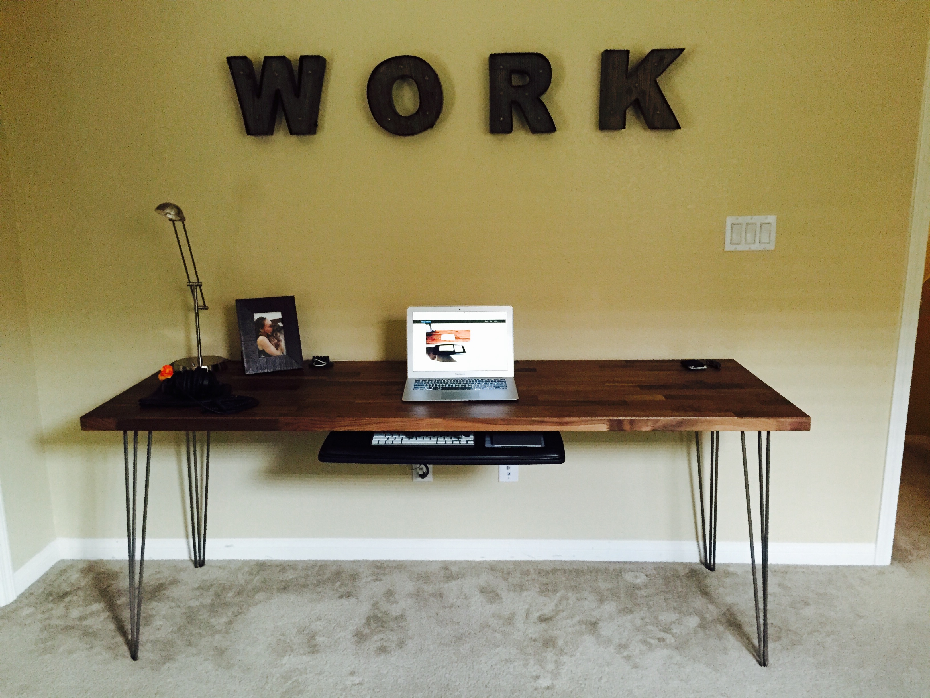 Full Front View of Desk